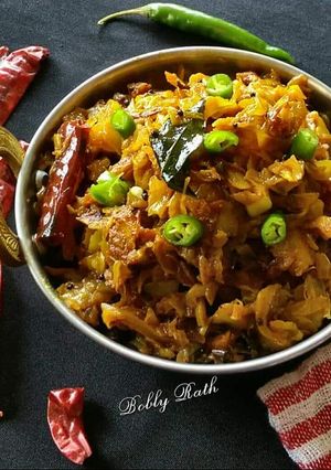 A picture of Cabbage stir fry.