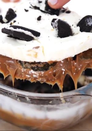Una foto de •torta oreo helada•