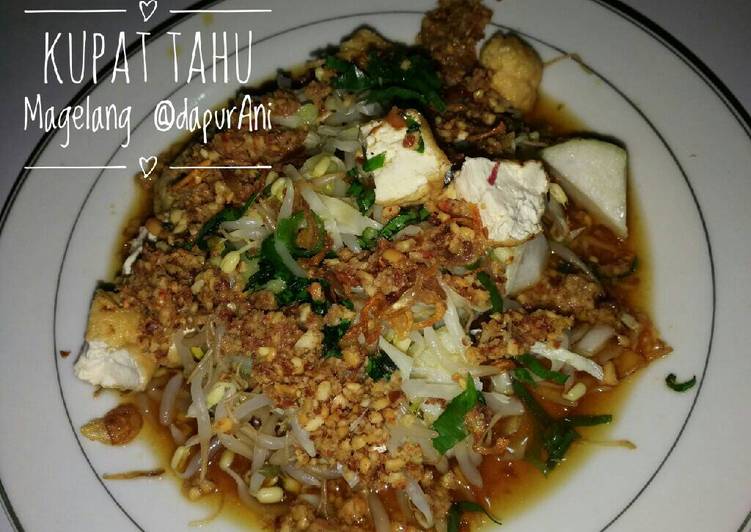  Resep  Kupat Tahu  Magelang  oleh Ani Raharjo richeese 