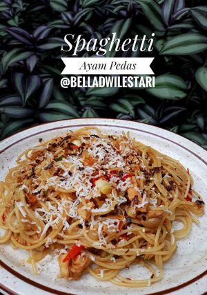 Foto resep Spaghetti Ayam Pedas