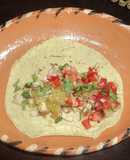 Tacos de aldilla de cerdo a la mexicana las Correa con guacamole de frutas