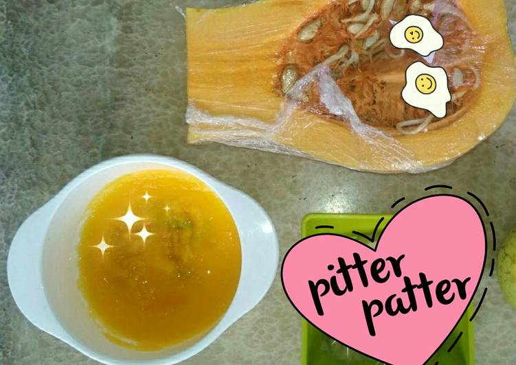 Mpasi 6 bulan puree butternut pumpkin