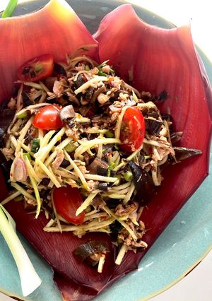 รูปของ ยำหัวปลีย่างหมูสับ🌶️🧄