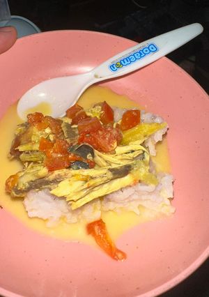 Foto resep Mpasi tongkol kuah santan 1+