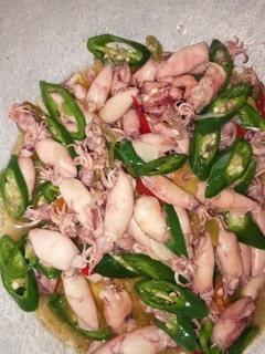 Foto resep Tumis cumi asin cabe ijo