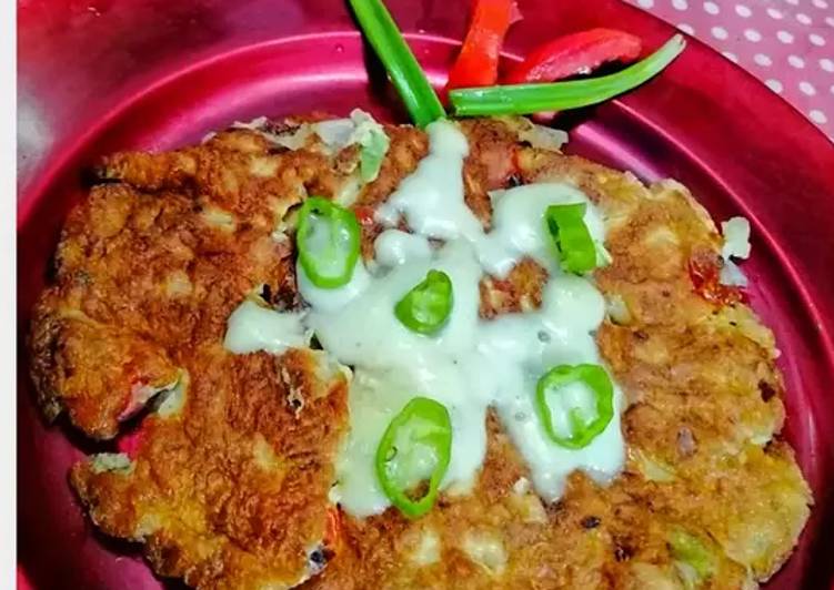 Recipe of Speedy Spanish Cheese omelette in desi style. 🍳🧀