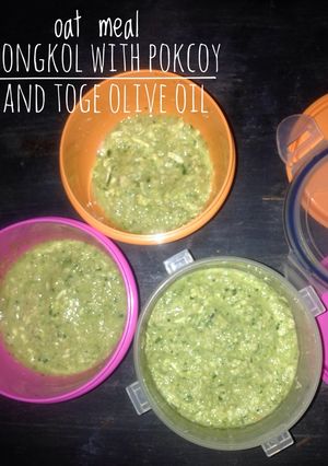 Foto resep Oat meal tongkol with pokcoy and tauge olive oil