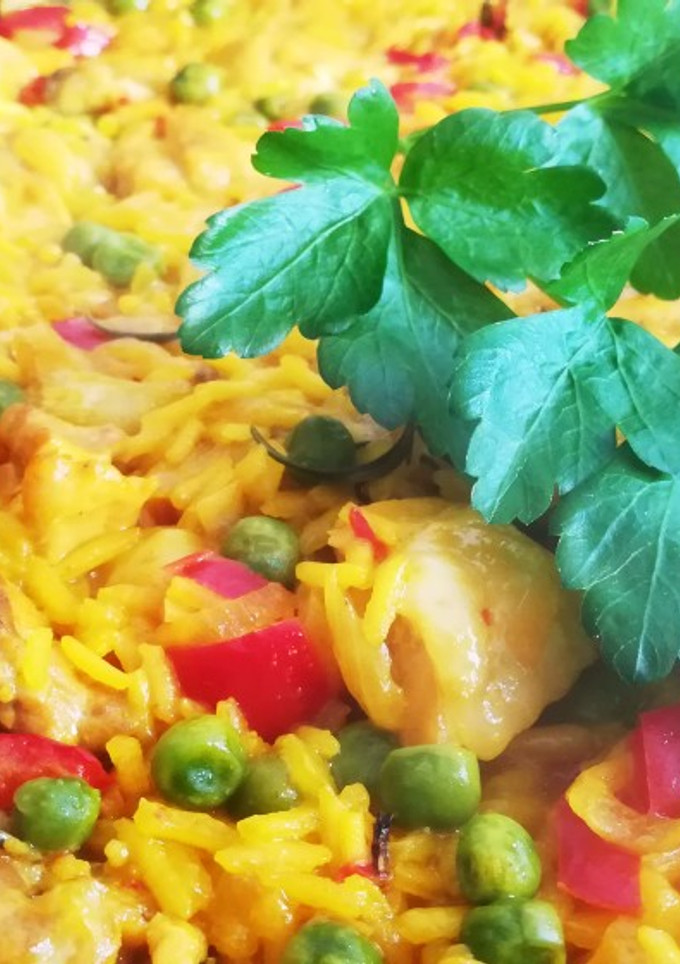 Una foto de Arroz con pollo