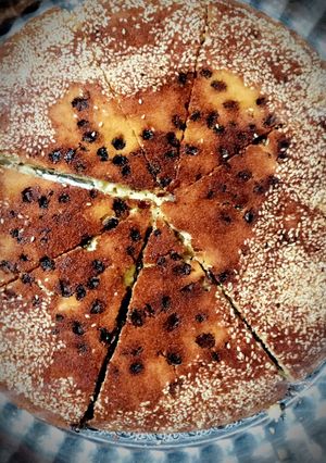 عکسی از دستور کیک کنجدی تابه ای