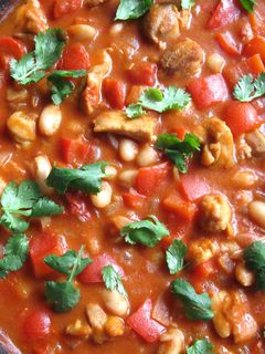 A picture of Chicken & White Beans Chilli Con Carne.