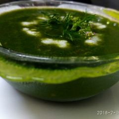 A picture of Palak mint smoothy.