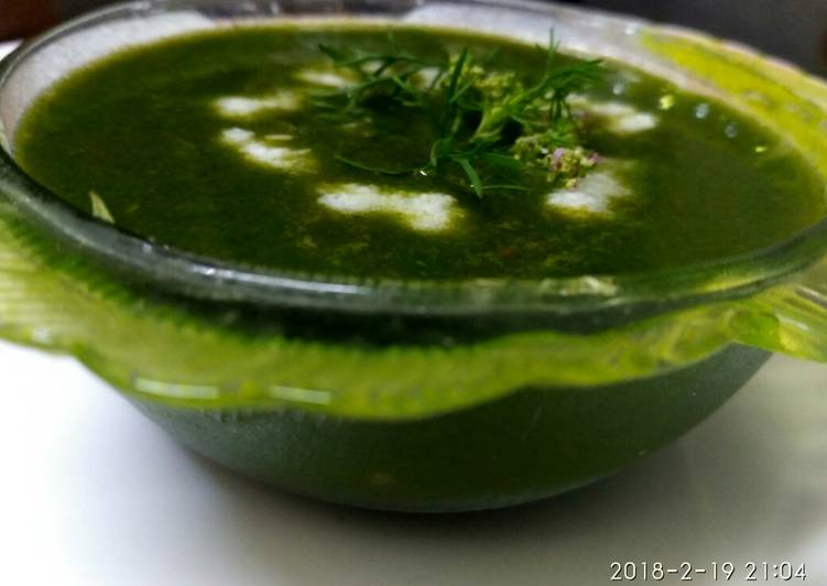 Palak mint smoothy