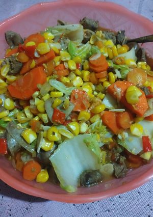 Foto resep Sayur warna warni penambah darah