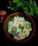 Cucumber carrot raita