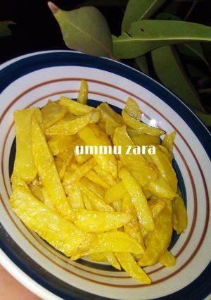 A picture of Fried Irish potatoes.