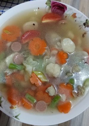 Foto resep Sup sayuran ceria