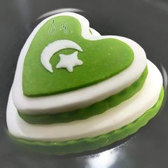 A picture of Pakistan Independence Day Cake.