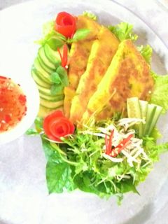 Hình của món Bánh xèo ngày mưa.