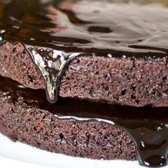 A picture of Eggless Chocolate Ganache Cake.