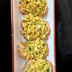 My Scrambled Egg& Avocado Mix Open sandwiches 🥰 A picture of My Scrambled Egg& Avocado Mix Open sandwiches 🥰.