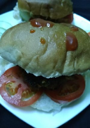 চাপলি কাবাবি বার্গার রেসিপির প্রধান ছবি