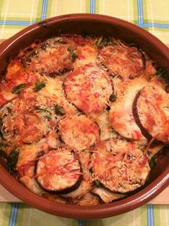 Una foto de Parmesana de berenjenas