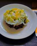 Black Fried Rice with minced garlic