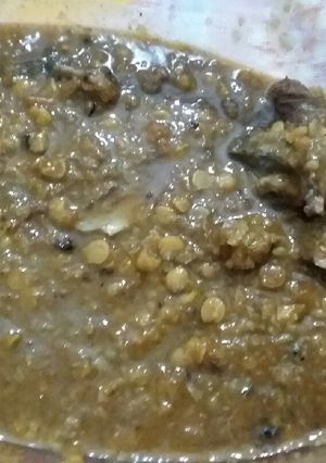 A picture of Chana ki daal gosht.