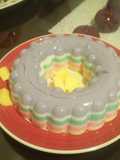 Gelatina de coco de colores