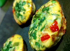 Foto de Muffin omelete light (omelete de forno)