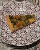 Tarta de brócoli, cebolla y quesos