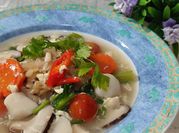 Gambar ayam shitake telur