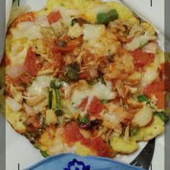 15 minutes Bread pizza A picture of 15 minutes Bread pizza.