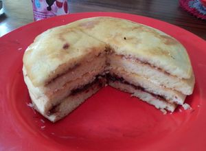 Foto resep Pancake susun coklat keju