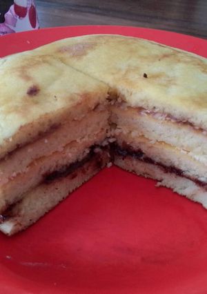 Foto resep Pancake susun coklat keju