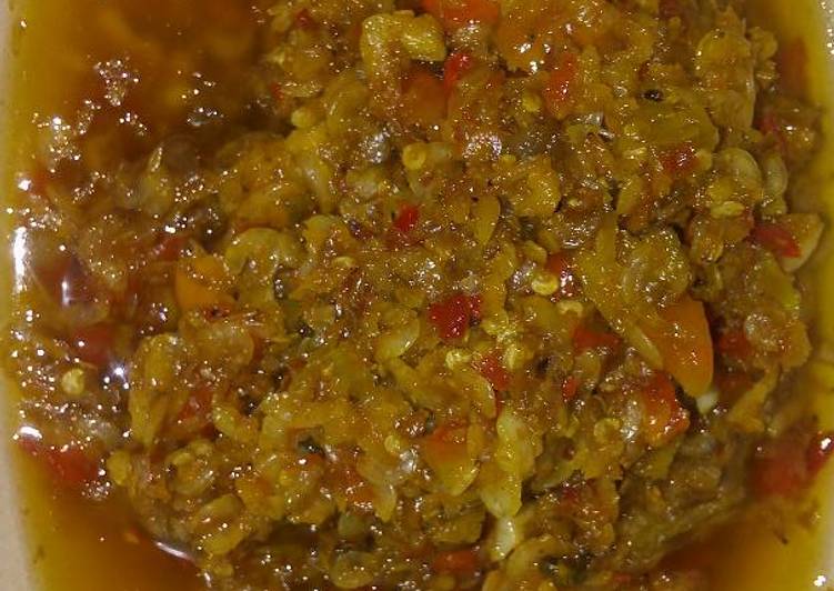 Cara Gampang Membuat Ebi sambal khotok Anti Gagal