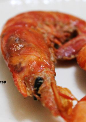 Una foto de Gambones al vino