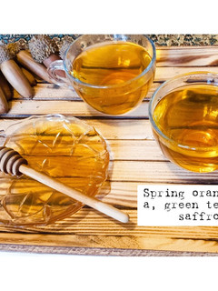 عکسی از دستور دمنوش بهارنارنج، چای سبز و زعفران
