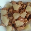 Pollo con almendras y piña