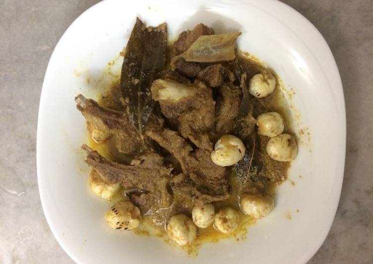 Easiest Way to Make Favorite Mutton with lotus seeds