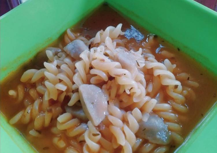 Cara Gampang Membuat Bolognaise macaroni soup Anti Gagal
