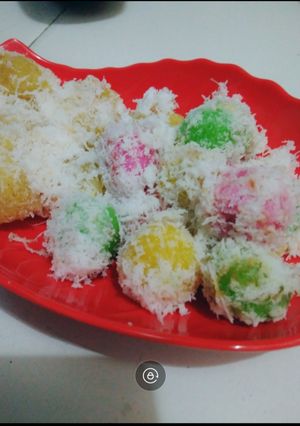 Foto resep Klepon pelangi