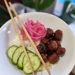 Korean Inspired Meatballs A picture of Korean Inspired Meatballs.