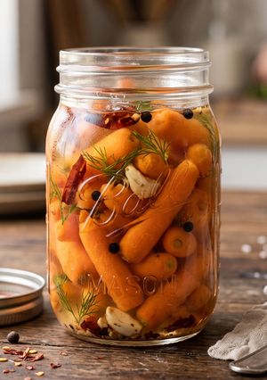 Una foto de 🥕 Encurtido Rápido de Zanahorias Bebé (Sabor Sin Calorías Extra)