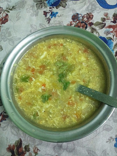 முட்டை சூப் [ egg drop soup] செய்முறை முக்கிய புகைப்படம்