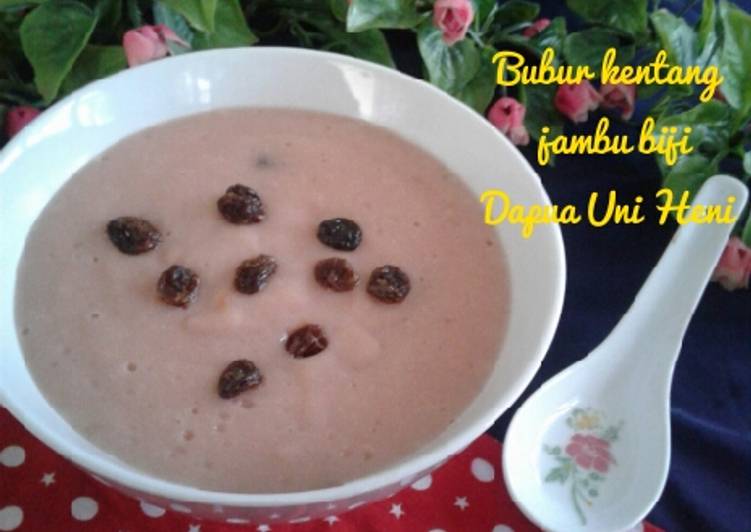 Tutorial memasak Bubur kentang jambu biji 🥣🥔 mantap