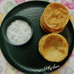 A picture of Sweet potato puri.