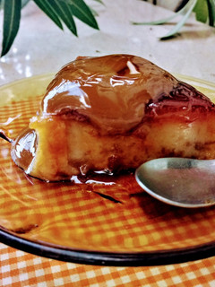 Una foto de Flan casero, sin horno y sin huevos