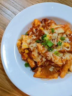 韓式芝士泡菜炒年糕 的食譜成品照片