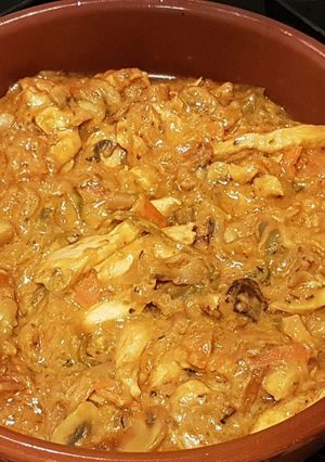 Foto principal de Pechuga de Pollo con Verduras y salsa doble Queso cremoso